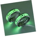 Hot Sale Glowing Finger Ring Silver Couple Vintage Rings Titanium Steel Couple Ring for Men and Women