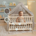 100% Silver Fiber Baby EMF Shielding Canopy for ESD Earthing Radiation Protection and Anti-Bacterial Use in Baby Cots