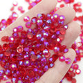 XULIN Wholesale SS20 Transparent Lt.siam AB Flatback Nail Stones Non Hot Fix Glass Rhinestones