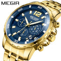 MEGIR Watch 2068 Casual Chronograph Quartz Watches Men Wrist Top Luxury Mens Gift Wristwatches Clock Relogio Masculino