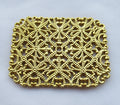 Rectangular Stamping 53x41mm Decorative Brass Filigree DIY Crafts