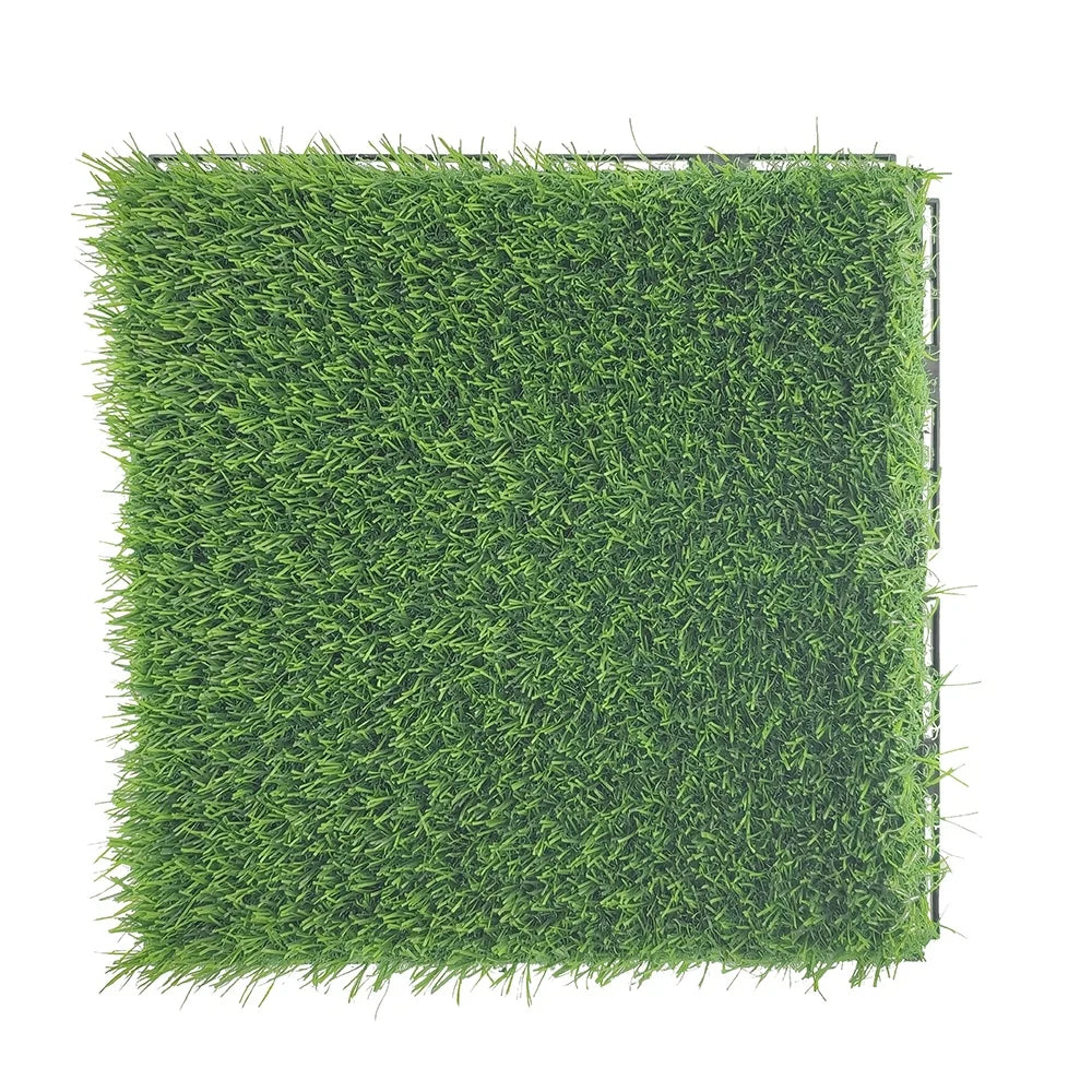 Synthetic Turf Flooring Carpet Grass Tiles Artificial Grass Interlocking Tiles Turf Grass Artificial