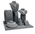 Luxury showcase display props gray exquisite multipurpose jewelry display props for necklace bracelet