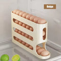 2025 New Arrivals 30pcs Speace Saving Egg Dispenser Auto Rolling Egg Holder for Refrigerator