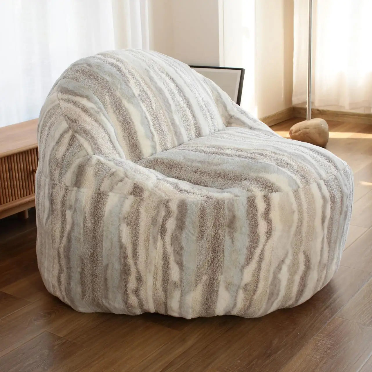 Factory Direct Lazy Single Sofa Backrest Support Bedroom Living Room Comfortable 98X98X76cm Bean Bag Chair