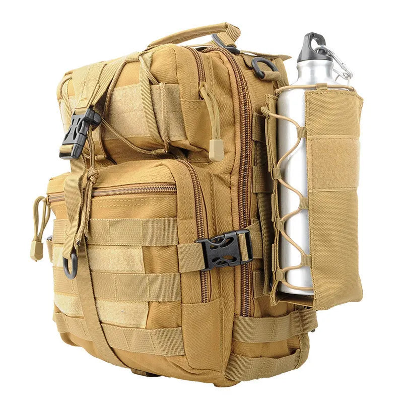 Tactical Nylon Water Bottle Bag Multi-Functional Outdoor Sports Accessory with Molle System Waist Hanging Bag for Secure Storage