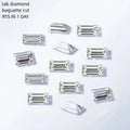Starsgem 0.02carat-0.5carat Baguette Shape White Color VvS Diamant 0.3carat Fancy Baguette Cut Hpht Lab Diamond