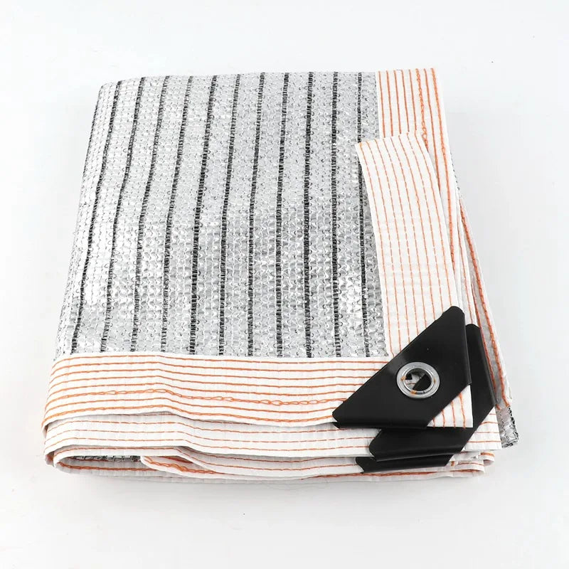75% Shading Rate Aluminum Foil Shading Net Garden Anti-UV Sun Shade Sail Outdoor Car Sunblock Plants Sunscreen Nets