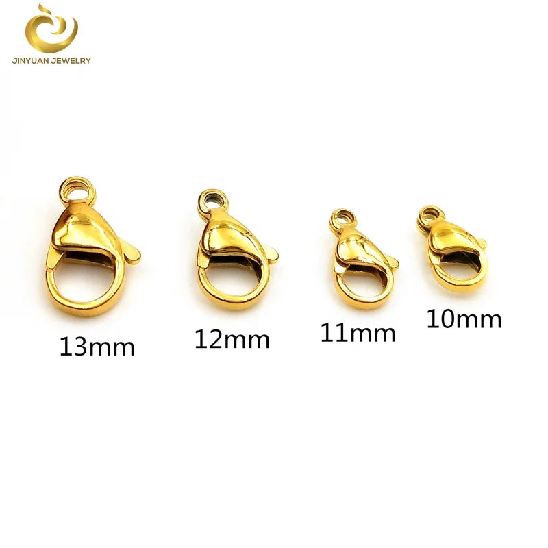 Stainless Steel 18K Vacuum Plating Lobster Clasp