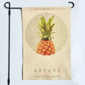 Qualisub Personalized Linen Garden Flag Sublimation Blanks Garden Flag Light Brown/brown/white Colors
