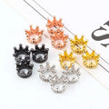 Wholesale Copper Brass Charms CZ Spacer Crown Bead CZ Crown Beads DIY Spacer Beads Jewelry Making DIY Bracelet Accessories