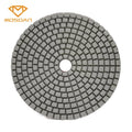 125mm Beige Pane Diamond Dry Polishing Pads Marble Concrete Limestone Polishing Pads