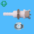 Liquid Cooling POM 3/16" Hose Barb Non-Valved Female Body Panel Mount Bulkhead Quick Connect Disconnect Water Fitting
