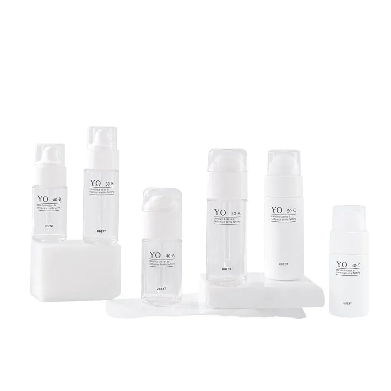 CYS Eco-Friendly 30ml 50ml High Quality PET Cosmetic Toner Spray Bottles with Crew Cap Dropper Bottle