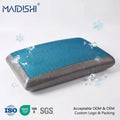 WJ-1137C GEL Cooling Pillow with Carbon Memory Foam Custom Logo Rectangle Shape for Neck Pain in Hotel Bed Summer Cooling