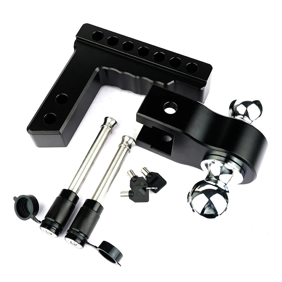 High Quality Adjustable Drop 6 Aluminium Alloy Tow Trailer Hitch Mount Ball for Car Truck MegaBDM