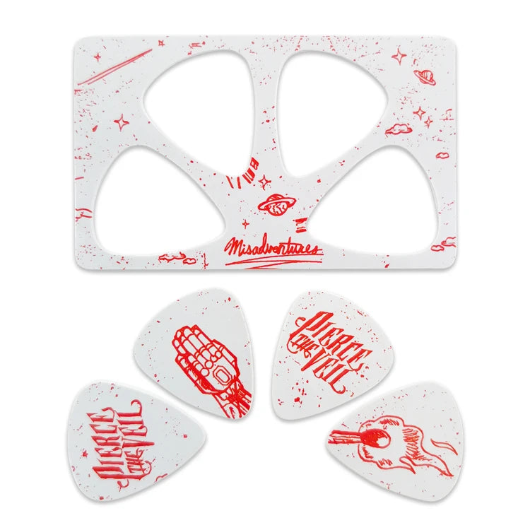 New Design Packaging 0.71mm Pvc Guitar Plectrums Card 0.71mm Guitar Pick Design Double Side Color Printed Guitar Pick Custom