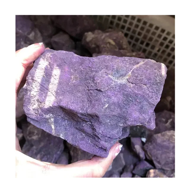 Wholesale Natur Crystal Stone Premium Crystal Raw Rocks Natural Purple Purpurite Rough Stones