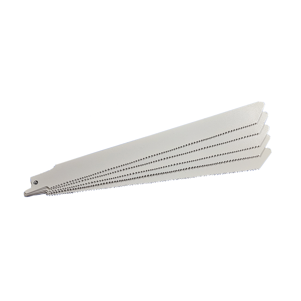 9'' 10/14T Heavy Duty White Painted Inverted Head M42 Bi-metal Laser Welded OEM Reciprocating Saw Blades for Cutting Wood Nails