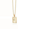 Joolim Jewelry 18K Gold Plated Sunburst Star Necklace Rectangle Pendant Necklace Stainless Steel Jewelry Wholesale