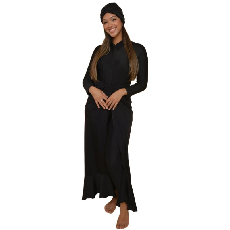 Motive Force Burkinis Pour Femme Musul Waterproof Burkinis Muslim Swimwear Women Sarong Pareo
