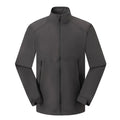 Men's Soft Shell Waterproof Windproof Breathable Quick Dry Plus Size Outdoor Sports Casual Jacket Stand Collar Zipper 300g