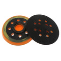 5inch 8 Holes Orange & Black Hook and Loop Sanding Disc Backing Pad with 4 Bolts Backing Plate for Self-adhesive Disc Polishing