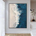 Hotel Decor Tableau Contemporary Blue Canvas Pictures Abstract Artwork Landscape Wall Art Modern Seascape Oil Paintings