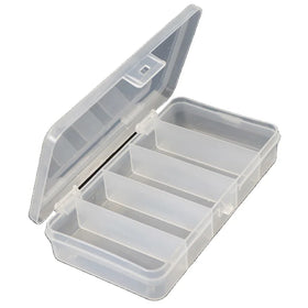 Portable Multifunction Clear PP Plastic Storage Case 5 Compartments Small Fishing Tackle Accessory Lure Box for Stream River