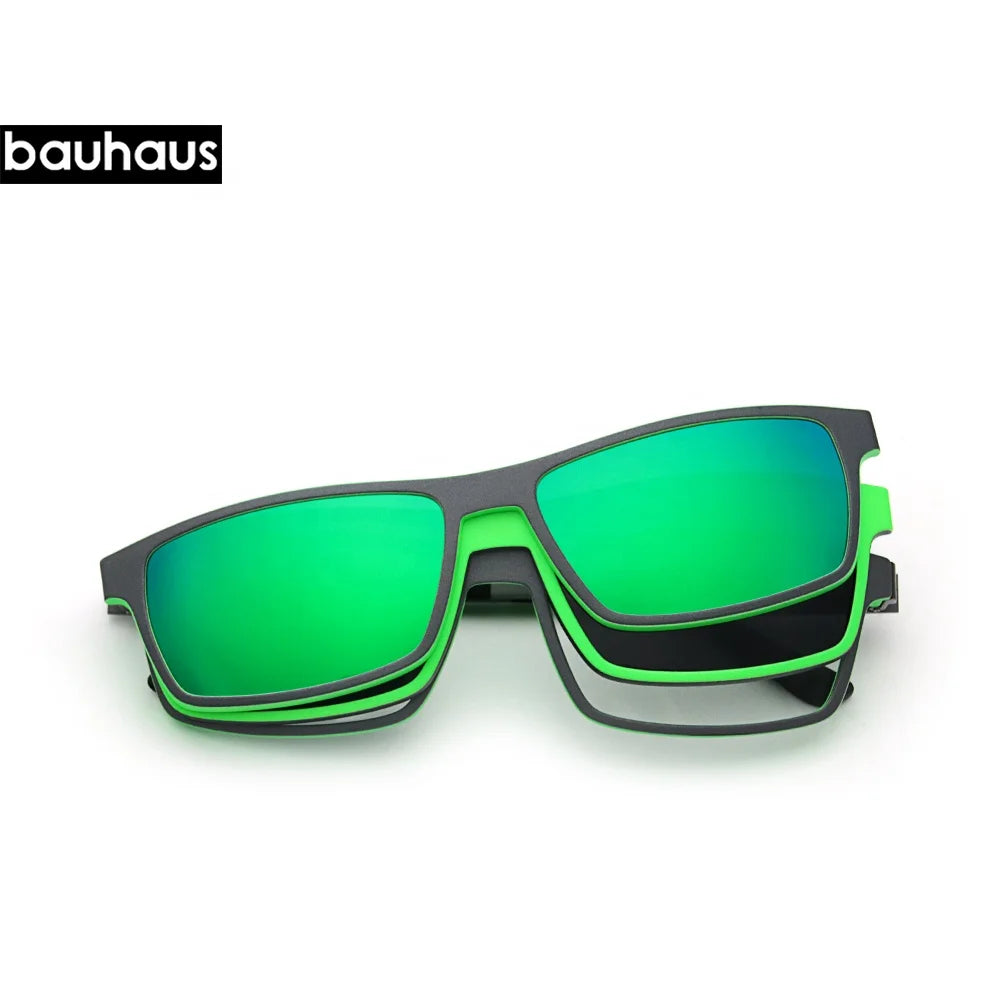 X3194 Zhengda Latest Design New Mirrored Polarized Ultem Magnetic Clip on Sunglasses