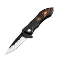 My Order Spider Design Pocket Hunting Folding Handmade Wholesale Outdoor Custom Hunter Camping Knife