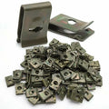 Metal Steel U-Type Clips U Clip Nut for Car Bumper Fender Trim Panel Fastener Leaf Board Grommet Screw Clips Gasket