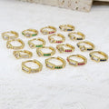 EC1894  Chic Dainty Tiny Small 18k Gold Plated Oval Teardrop Rhombus Oblong Cubic Zirconia CZ Pave Huggie Hoops Earrings
