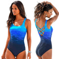 Ladymate ODM/OEM Biquini Swimwear Swimsuit Women Plus Size Bathing Suit Bikini Monokini Cross Back Swimsuit One Piece Swimwear