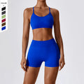 OEM Custom Seamless Back Yoga Suit Set for Running Quick Drying Tight Fitting Exercise and Fitness Suit for Women