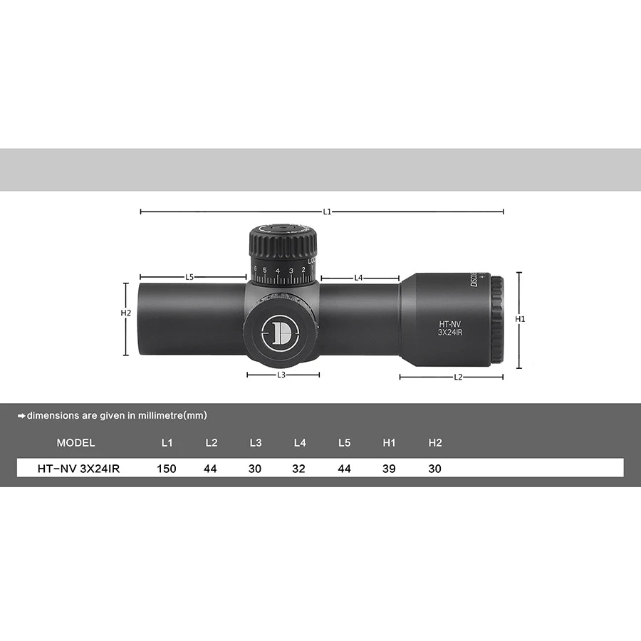 Discovery Sport Scopes Hunting Optical Sight 3X Magnification Scopes & Accessories With Free Mounts