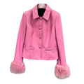 New Coming Mongolian Fur Cuff Women Genuine Leather Jacket Winter Leather Jacket