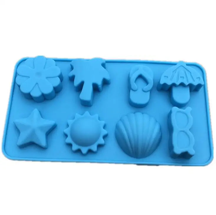 HY Sun Star Flower Tree and Sea life Shaped Ice Cube Trays