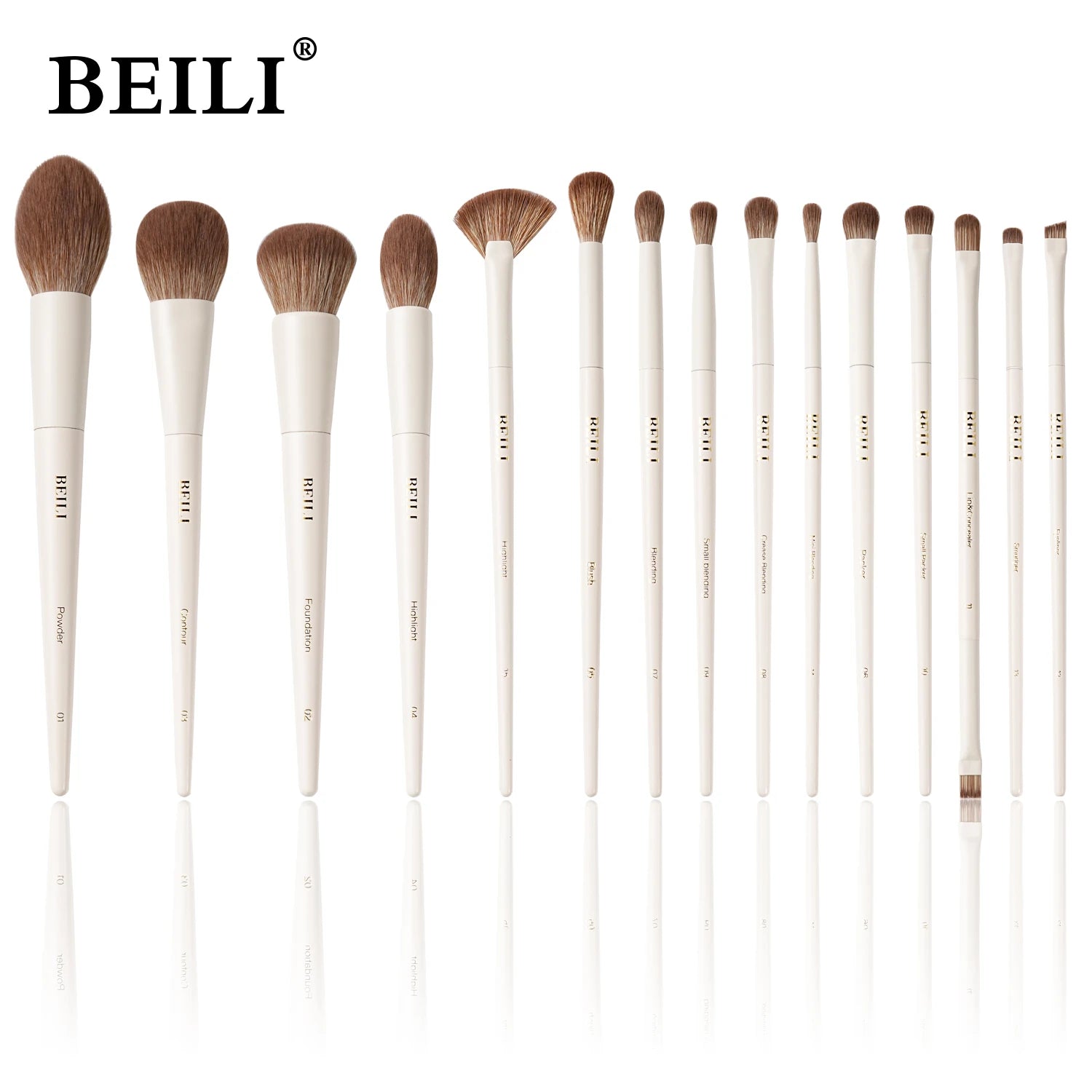 Luxury Makeup Brush Set Kit Wholesale Wood Handle Private Label Foundation Cosmetic Makeup Brushes