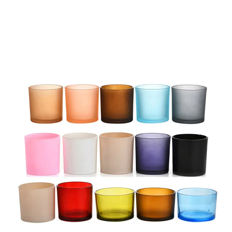 Glass Jars 7oz 10oz 14oz Luxury Glass Candle Jars Candle Holder with Wooden /bamboo/metal Lid for Sale