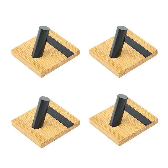 Towel Hook Wholesale Strong Adhesive Stick Holder Hanging Heavy Duty Shower Towels Hooks For Wall Bamboo