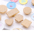 Frosted Blank Sealing Wax Copper Head Round Empty Wax Seal Stamp Brass Heads