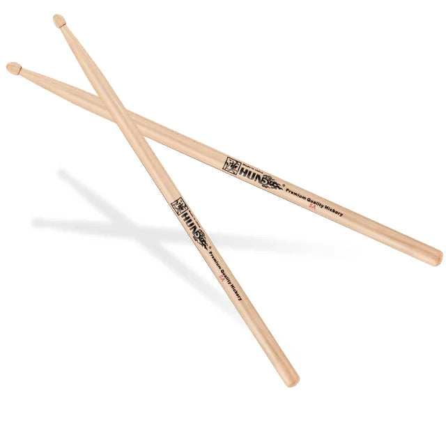 Wholesale HUN 5A Wood Hickory Classical Series Drumsticks with Acorn Tips and Weight Paired MegaBDM