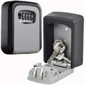 MOOL Key Lock Box Wall Mounted Key Safe Box Weatherproof 4 Digit Combination Key Storage Lock Box Indoor Outdoor