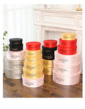 Stock Luxury Silk Cloth Round Flower Gift Box Set 10 Super Large 99 Roses Packing Box 10 Sets