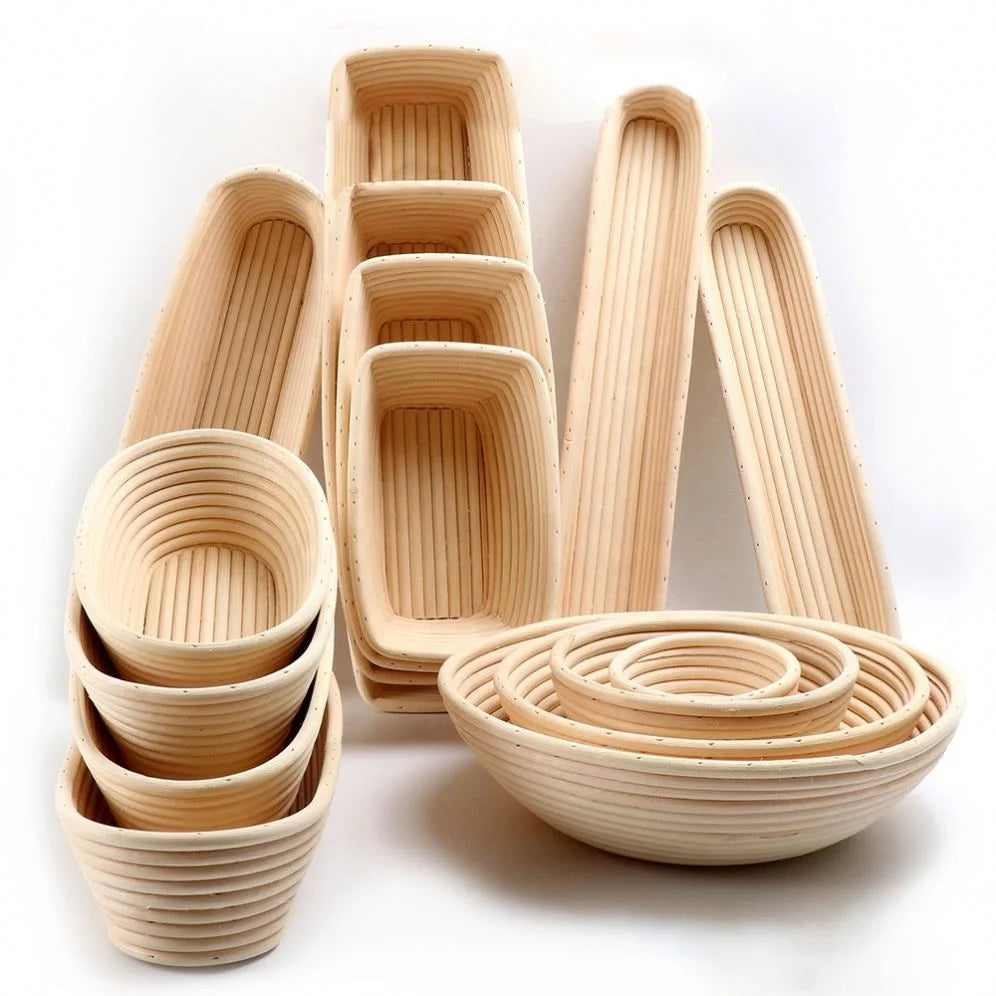 Daily Use Natural Rattan Woven Reusable Safety and Environmental Protection Indonesian Rattan Bread Fermentation Basket