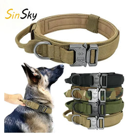 SinSky Puppy Collar Dog Collar Adjustable Quick Release Nylon Tactical Dog Collar for Small Medium Dog