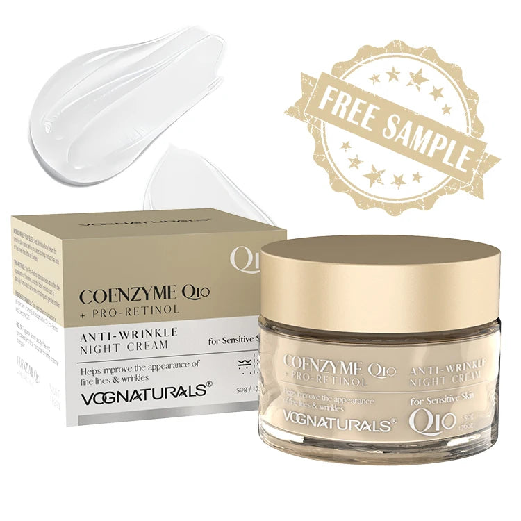 OEM Coenzyme Q10 Night Cream 50 ml Organic Moisturizing Hydrating Soothing Intense Repairing Anti-Wrinkle Lightening Face Cream
