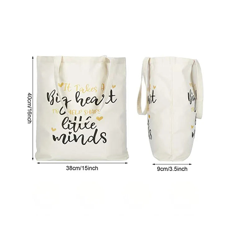 Wholesale Cheap Color Letter Printing Eco Friendly Plain Custom Print Canvas Shopping Bag Tote Supplier