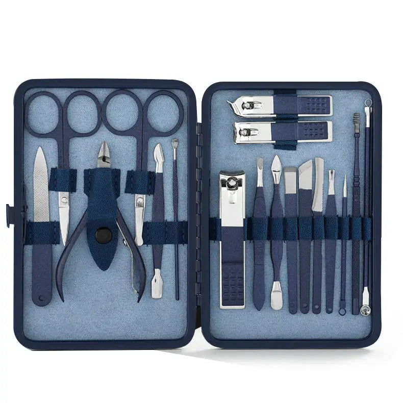 18pcs Portable Kit Manicure and Pedicure Cleaning Tools for Face Hand Foot Paronychia Nipper Beauty Salon  Nail Clipper Kit